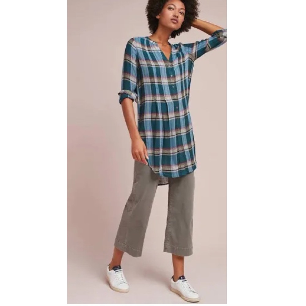 Akemi + Kin • Anthropologie Plaid Top